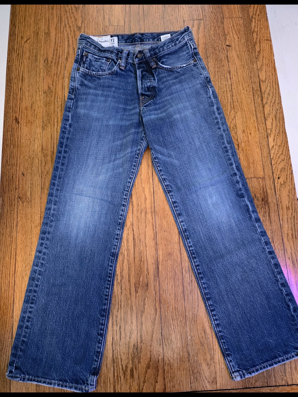 Abercrombie Kidslow Rise Boot Slim Boys Jeans – Size 12